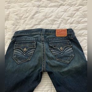 Lucky Brand low-rise bell bottom jeans